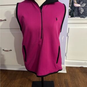 Ralph Lauren Golf Pink and Black Zip-Up